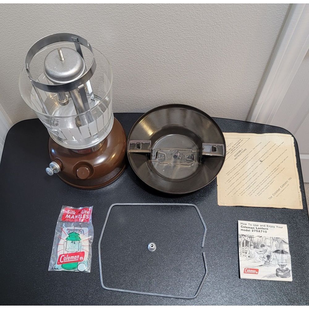VTG Coleman‎ Double Mantle Lantern Model 275A 710 Picket Fence 2/80 RARE NOS - Picture 3 of 15